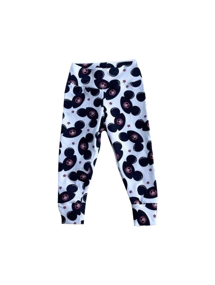 P0436 preorder plaid mouse kids Jogger long pants 202402