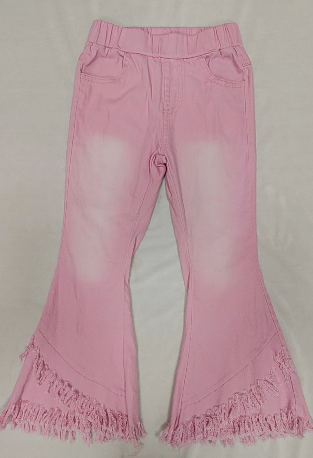 P0463 preorder jeans tessle pink kids bell long pants 202403