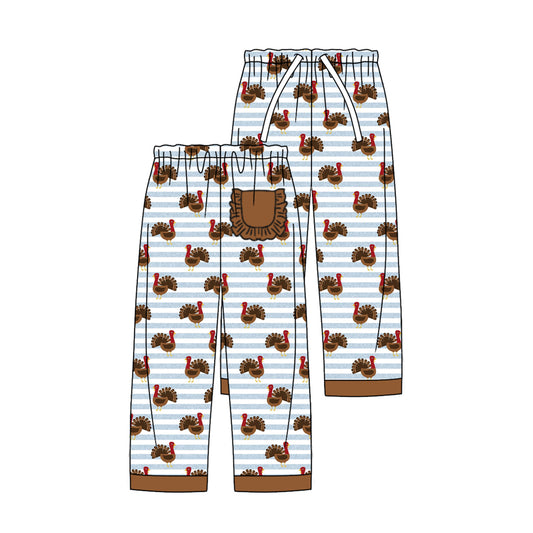 P0516 adult Women turkey pajamas long pants 202406 preorder