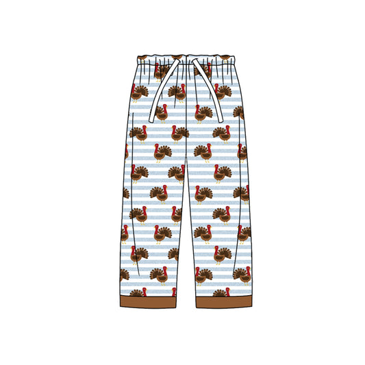 P0517 adult men turkey pajamas long pants 202406 preorder