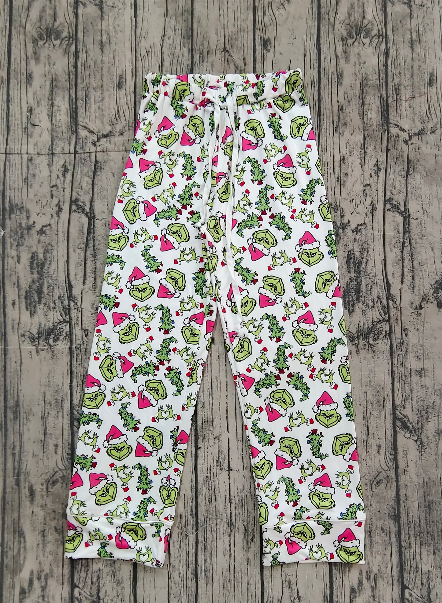 P0542 adult women pants sibling Grinch long pajamas 202408 RTS