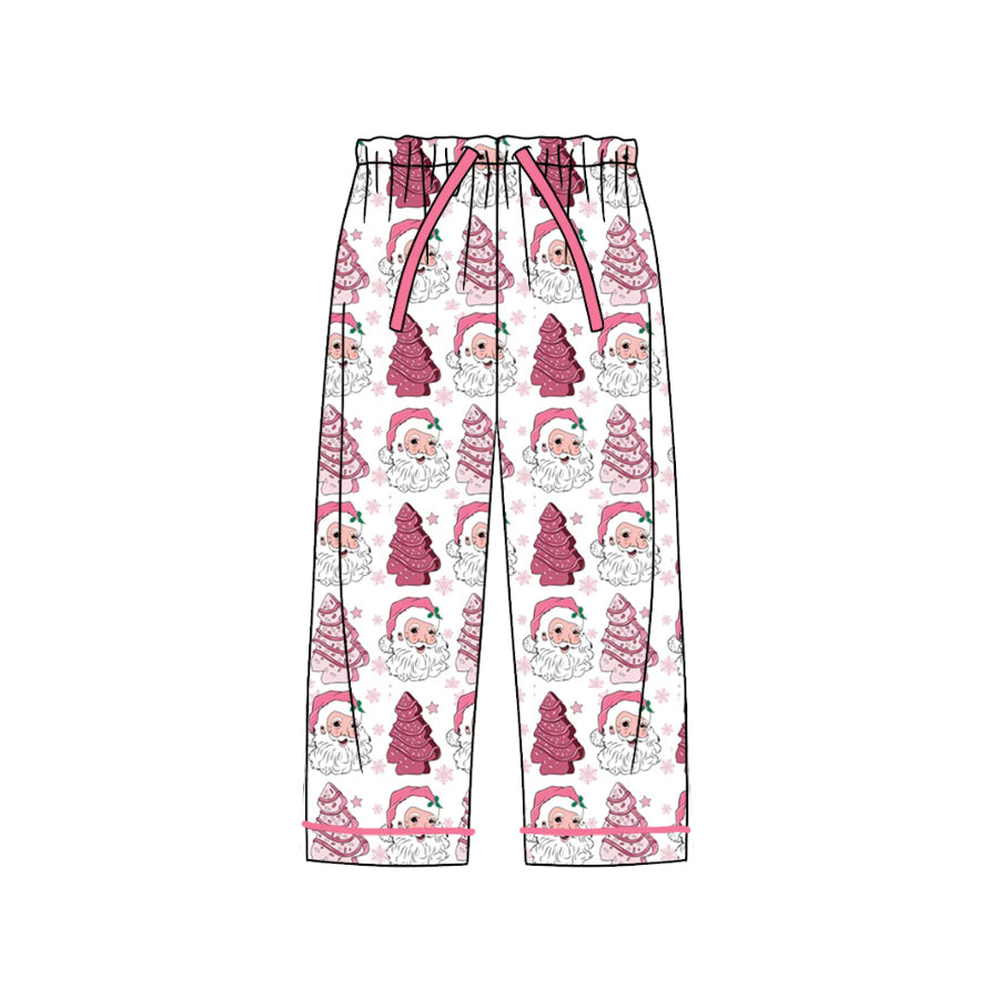 Christmas santa sibling adult women pants sibling P0553 long pajamas 202407 preorder