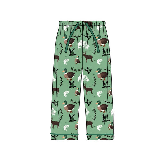 duck deer fish sibling  P0564 adult 成人女 long pajamas pants 202407 preorder
