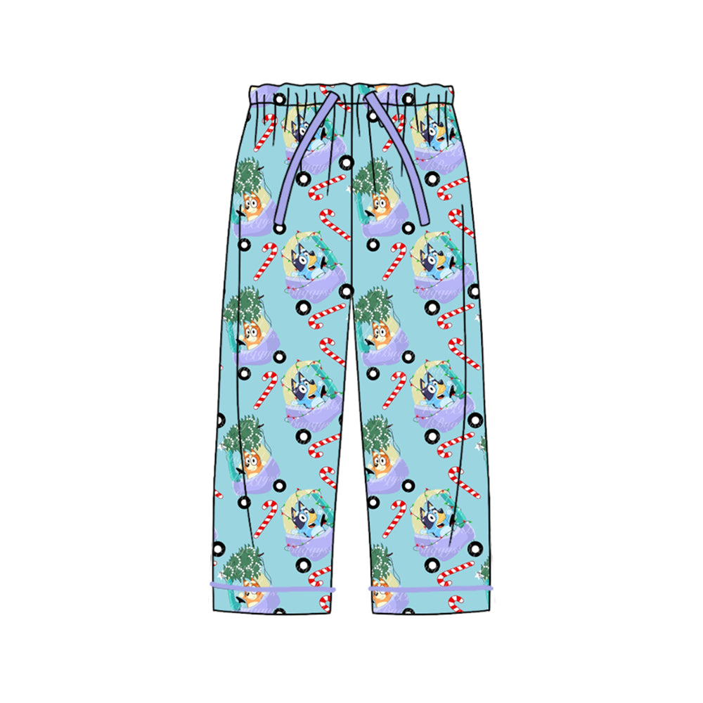 Christmas bluey sibling  P0565 adult  long pajamas pants 202407 preorder