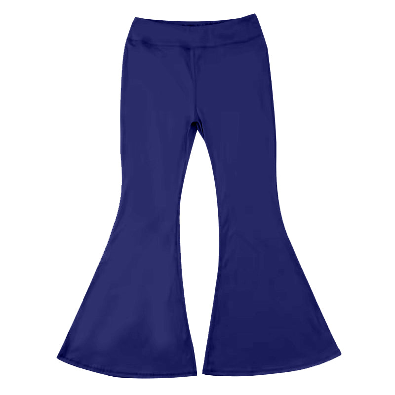 kids yoga blue P0570 long girl bell pants 202407 preorder