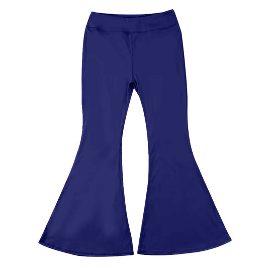 kids yoga blue P0570 long girl bell pants 202407 preorder