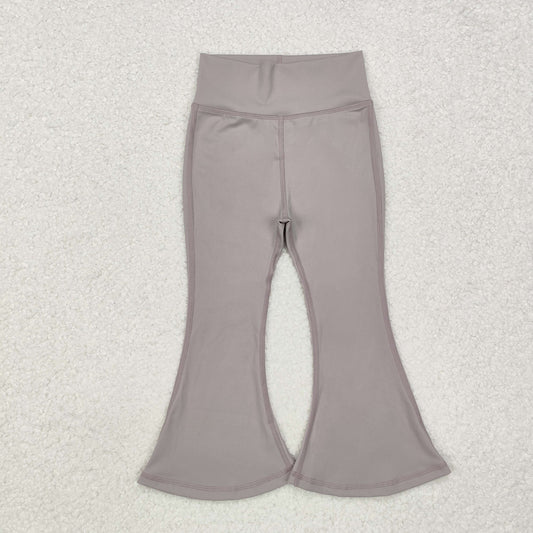 kids yoga  grey P0572 long girl bell pants 202411 RTS