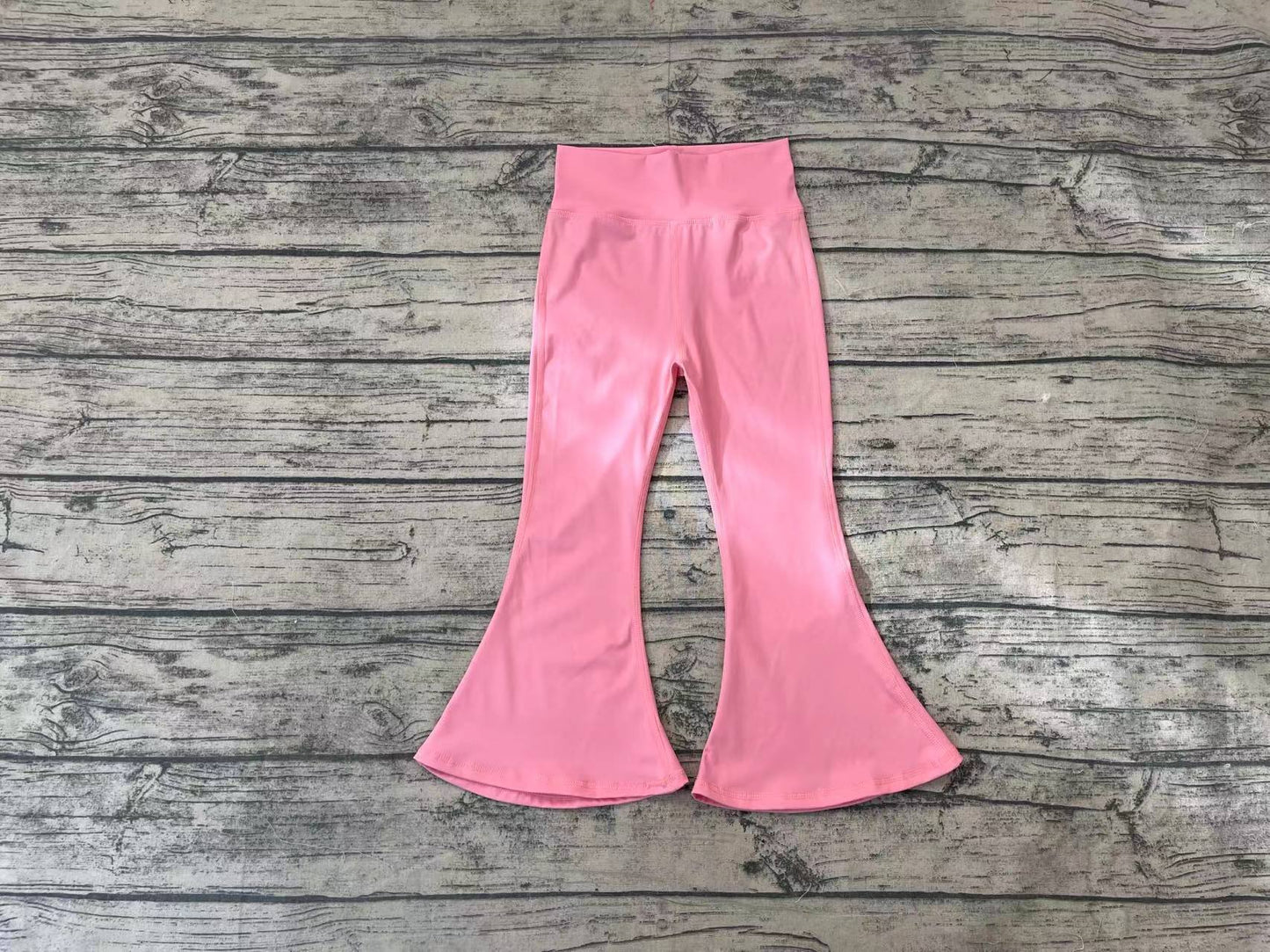 kids yoga pink P0573 long girl bell pants 202409 RTS