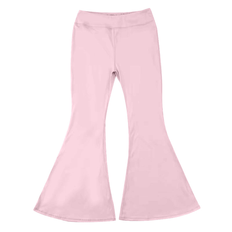 kids yoga light pink P0576 long girl bell pants 202407 preorder