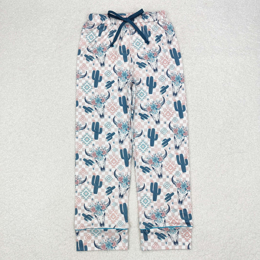 cow flower adult women pants sibling P0584 成人女 long pajamas 202410 RTS