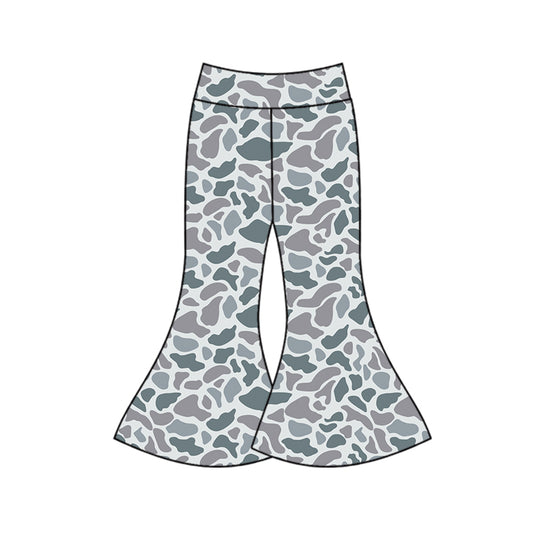 camo P0591 girl long bell pants preorder 202407 preorder