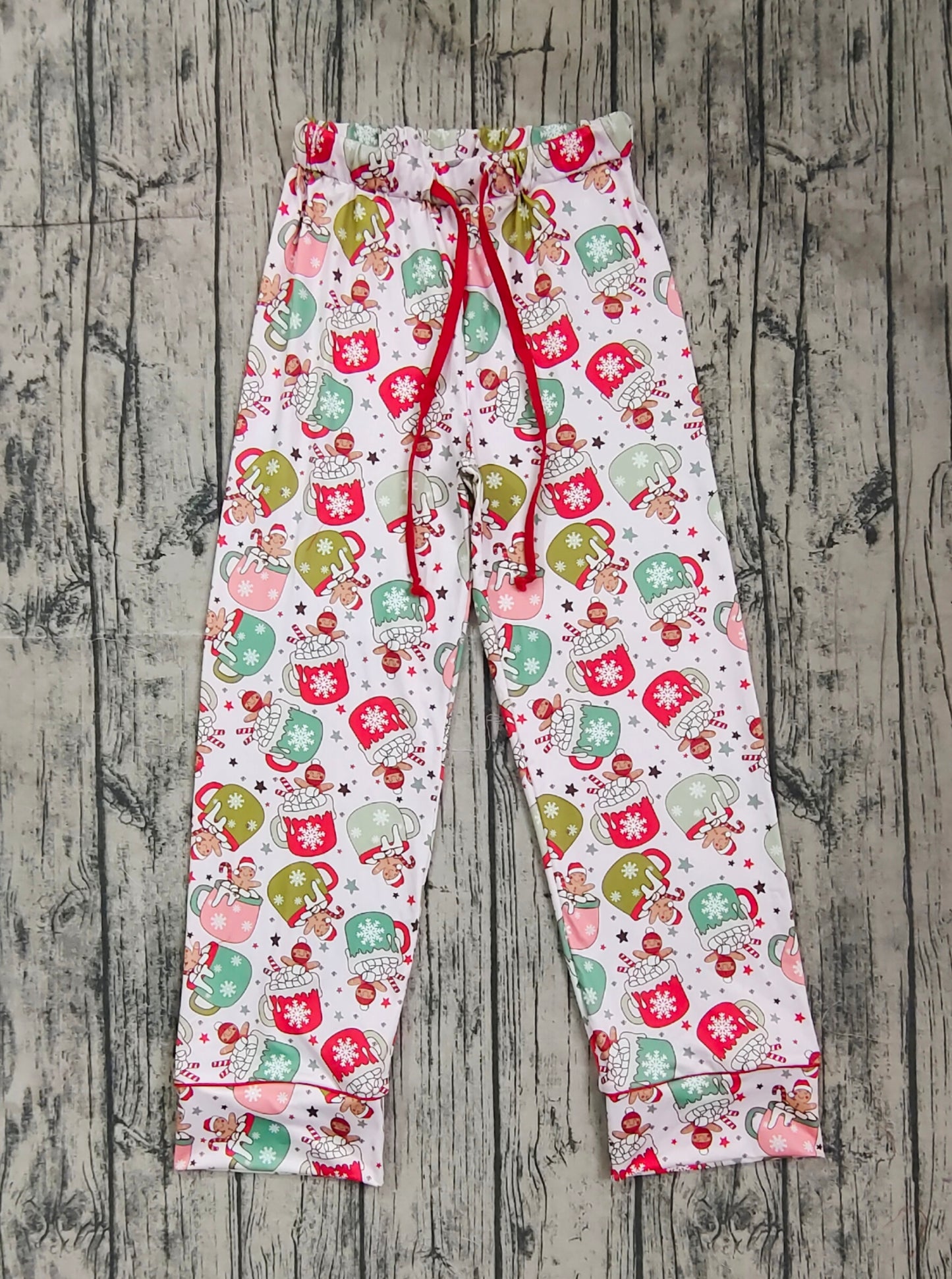 P0683 adult women pants Christmas cup sibling  long pajamas 202410 preorder