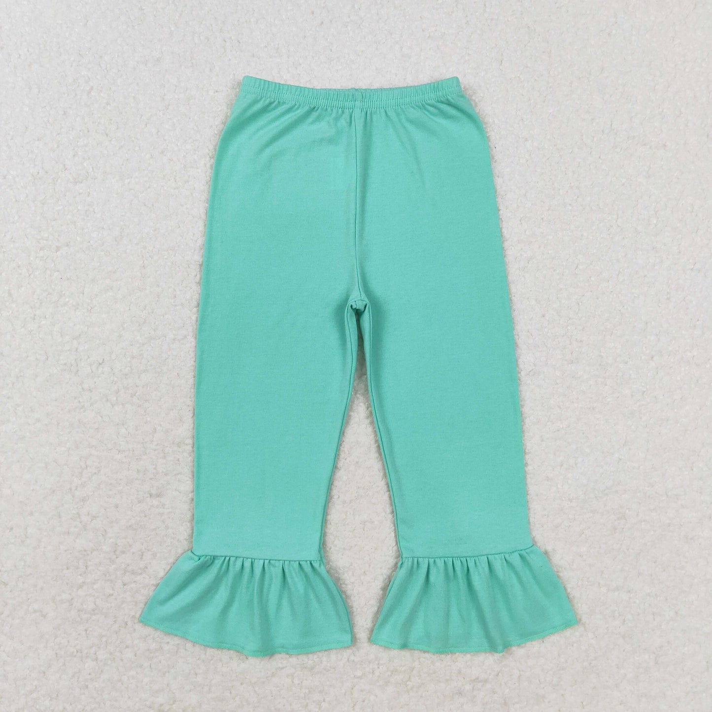 P0611 girl  Green cotton long pants 202408 RTS