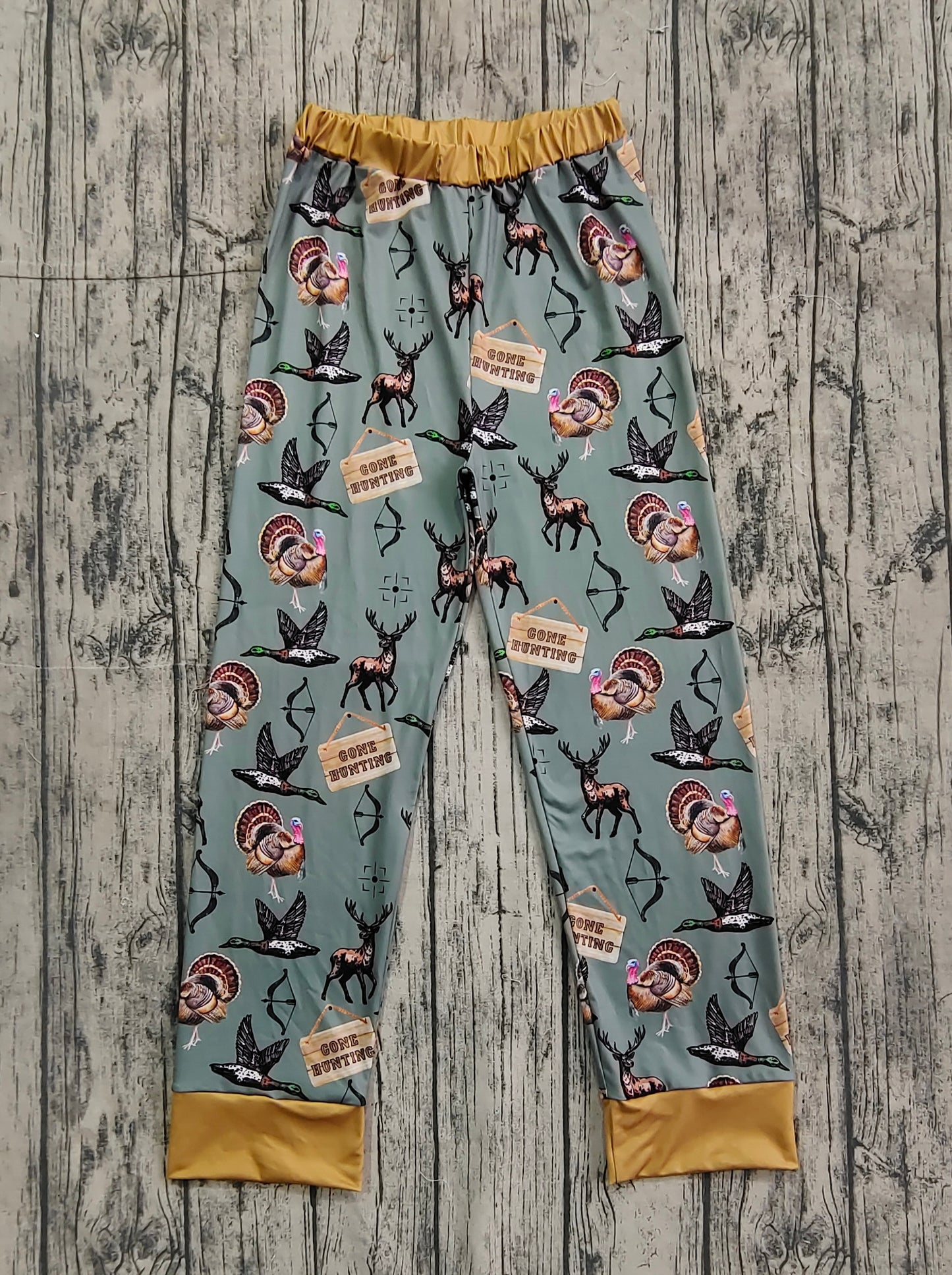 P0616 adult men hunting turkey deer pants sibling  long pajamas 202410 preorder