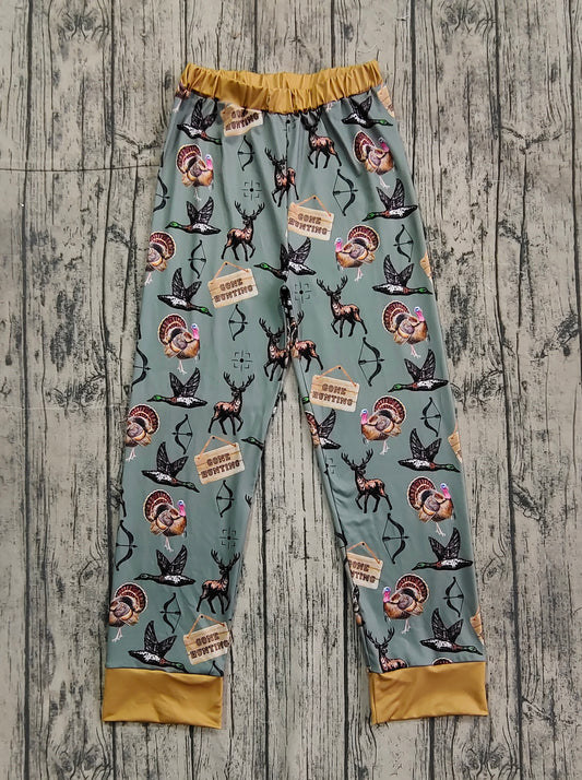 P0616 adult men hunting turkey deer pants sibling  long pajamas 202410 preorder