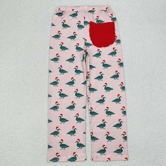 adult women Christmas duck sibling P0637 adult  long pajamas pants 202410  RTS