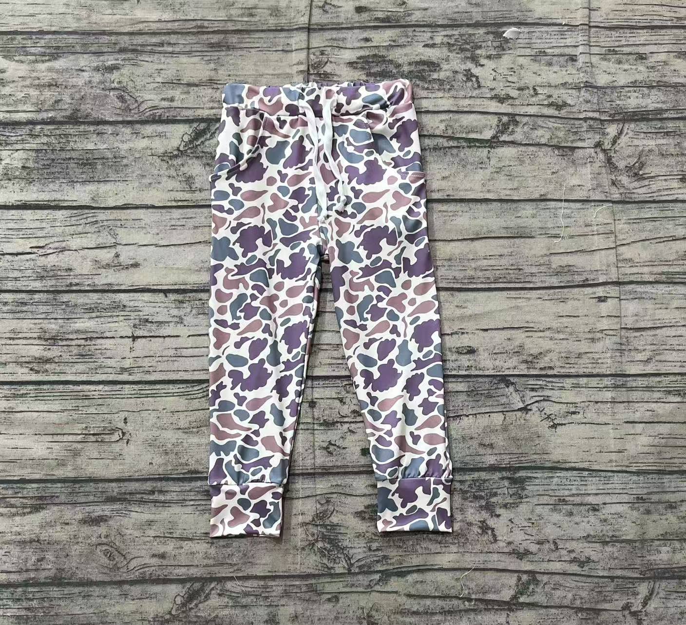 P0659 kids camo Jogger  girl long pants 202501 preorder