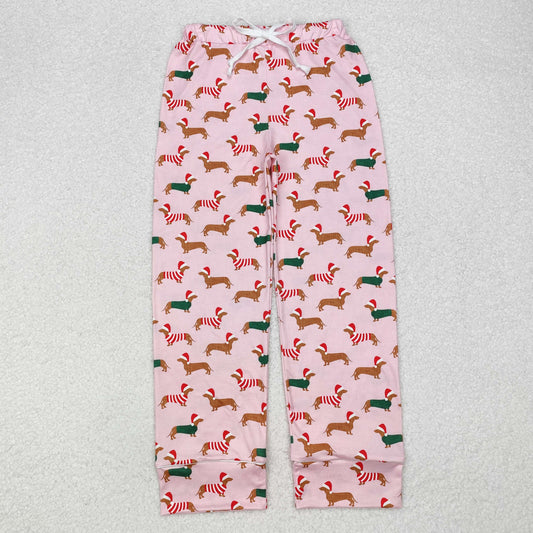 P0663  adult women pants sibling Christmas dog long pajamas 202410 RTS