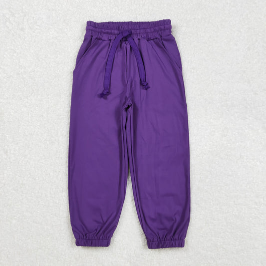 P0670 kids yoga purple sports girl long pants  202502 RTS