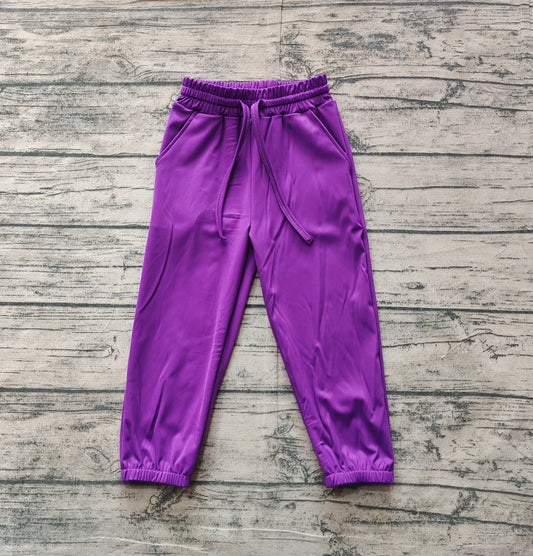 P0670 kids yoga purple sports girl long pants  202501 PREORDER