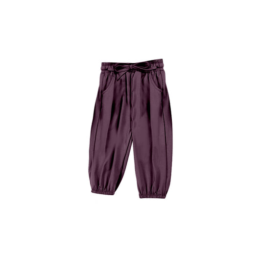 P0673 kids yoga brown sports girl long pants preorder 202410