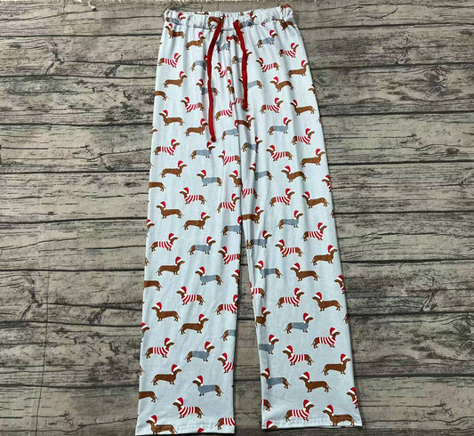 P0686 adult men pants Christmas dog sibling  long pajamas 202410 preorder