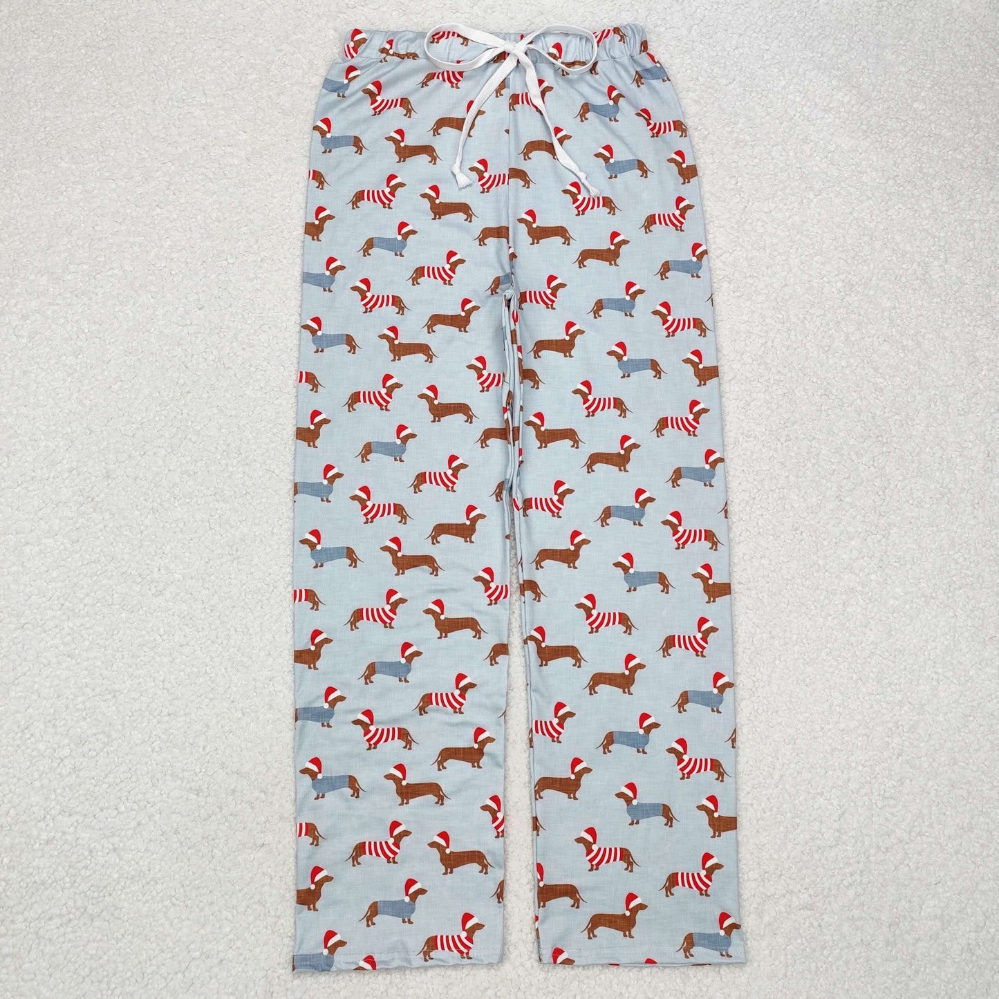 P0686 adult men pants Christmas dog sibling  long pajamas 202411 RTS