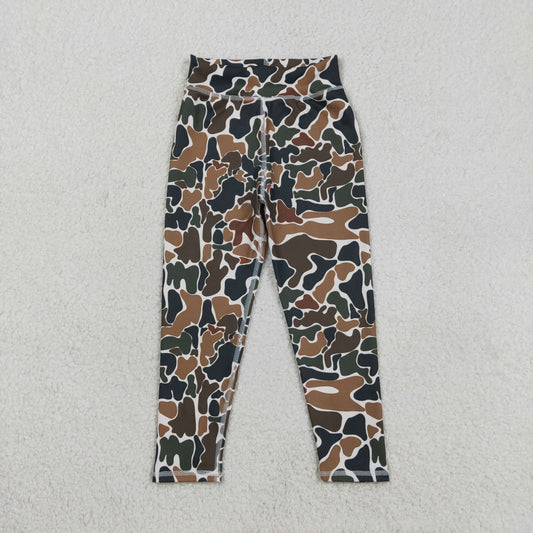 P0690  kids yoga camo  girl long pants 202603 RTS