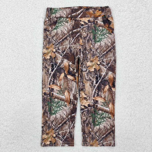 P0715  RTS  camo  Tee leaves kids Jogger long pants 202411