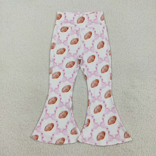 P0780 yoga light pink long girl bell pants 202508 RTS
