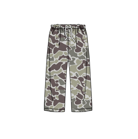 P0804 camo adult  pants sibling Christmas  long pajamas 202507 RTS