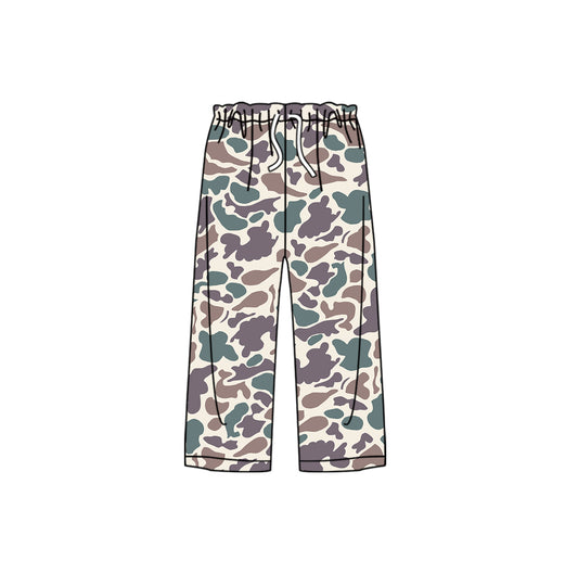 P0807 camo adult  pants sibling Christmas  long pajamas 202507 preorder