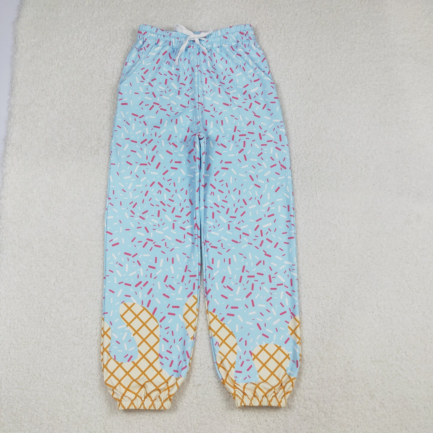 P0808  adult ice cream pants sibling Yoga jogger women long   RTS