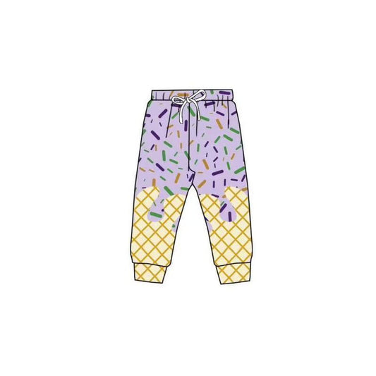 P0884  Mardi Gras western  girl boy summer PANTS 20250 preorder
