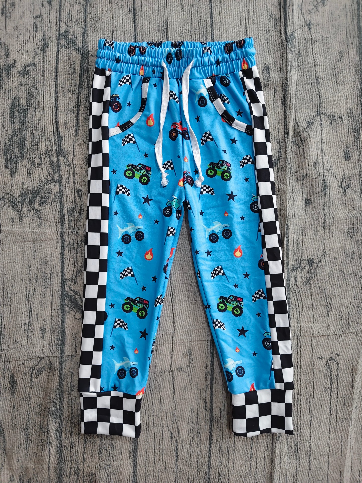 P0950 blue dirty bike  GIRL summer PANTS 202605 preorder