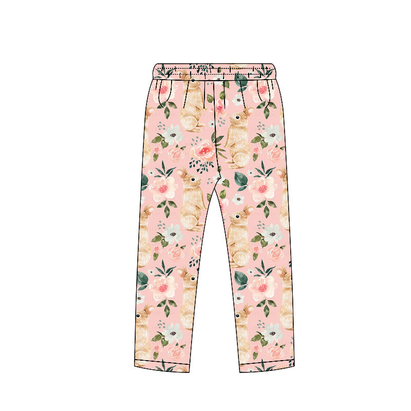 P0962  Easter rabbit GIRL summer PANTS 202511 preorder