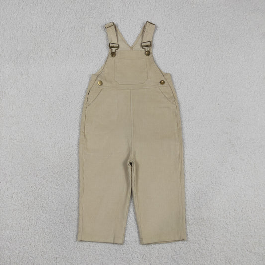 P1044 cotton Kids Solid Corduroy Bib Overalls Adjustable Strap Toddler Casual Jumpsuit  202607 RTS