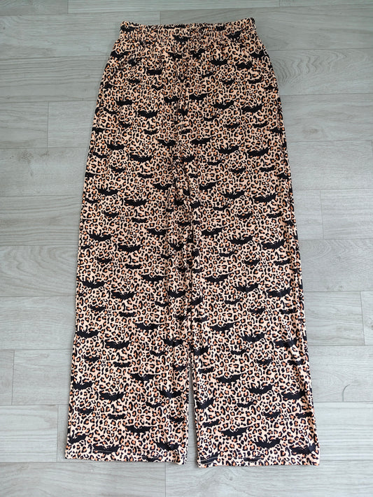 Preorder P1129 Leopard Wave Print Women Wide Leg Pants women outfit 202608