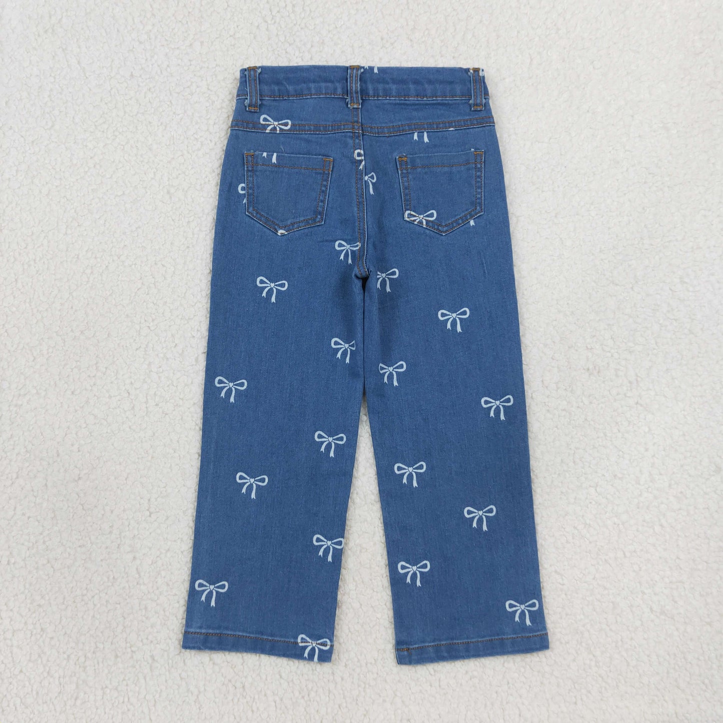 P1149 blue bow boy denim jeans Pants 202608 RTS