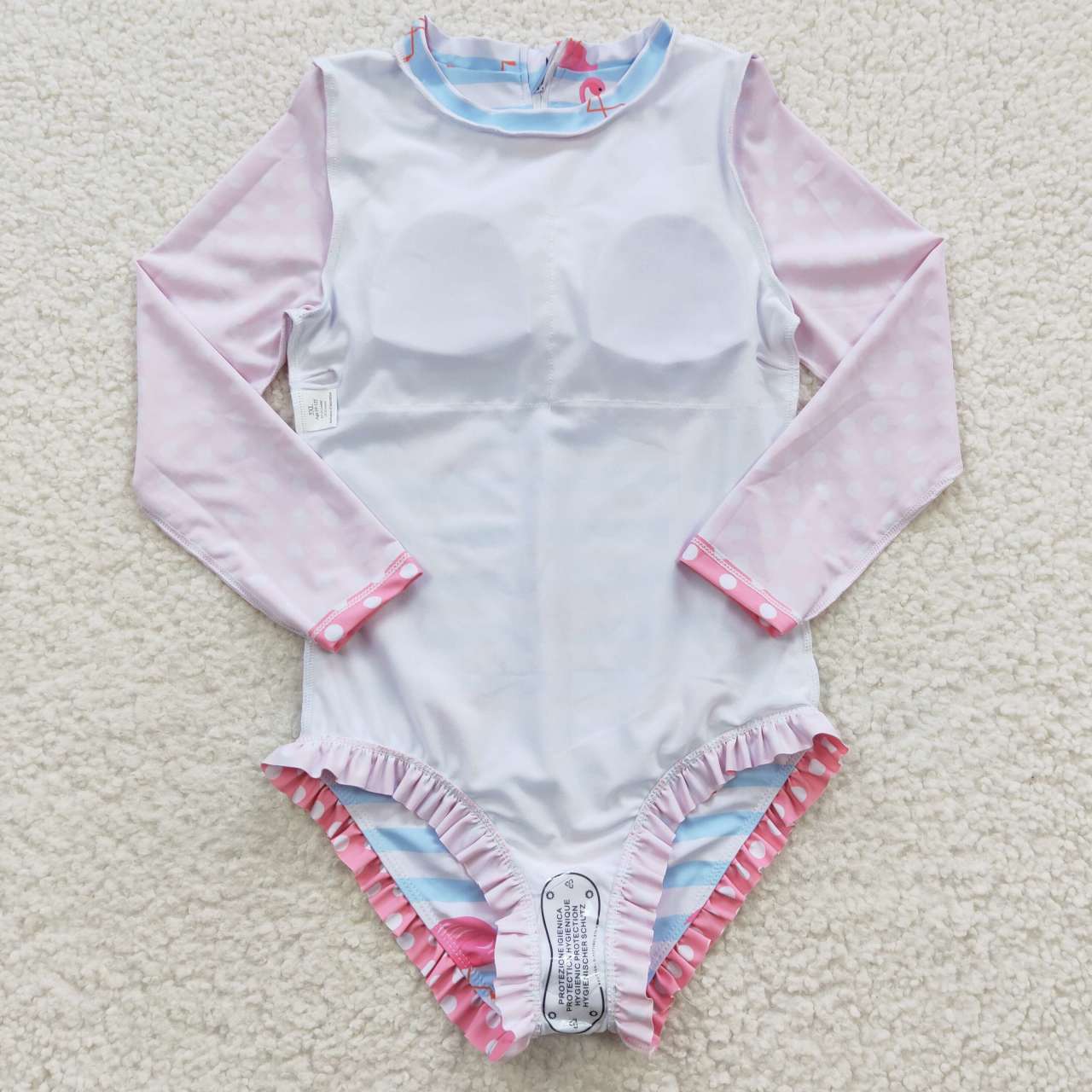 S0140 girls swimwear flamingo swim suit RTS 20230426