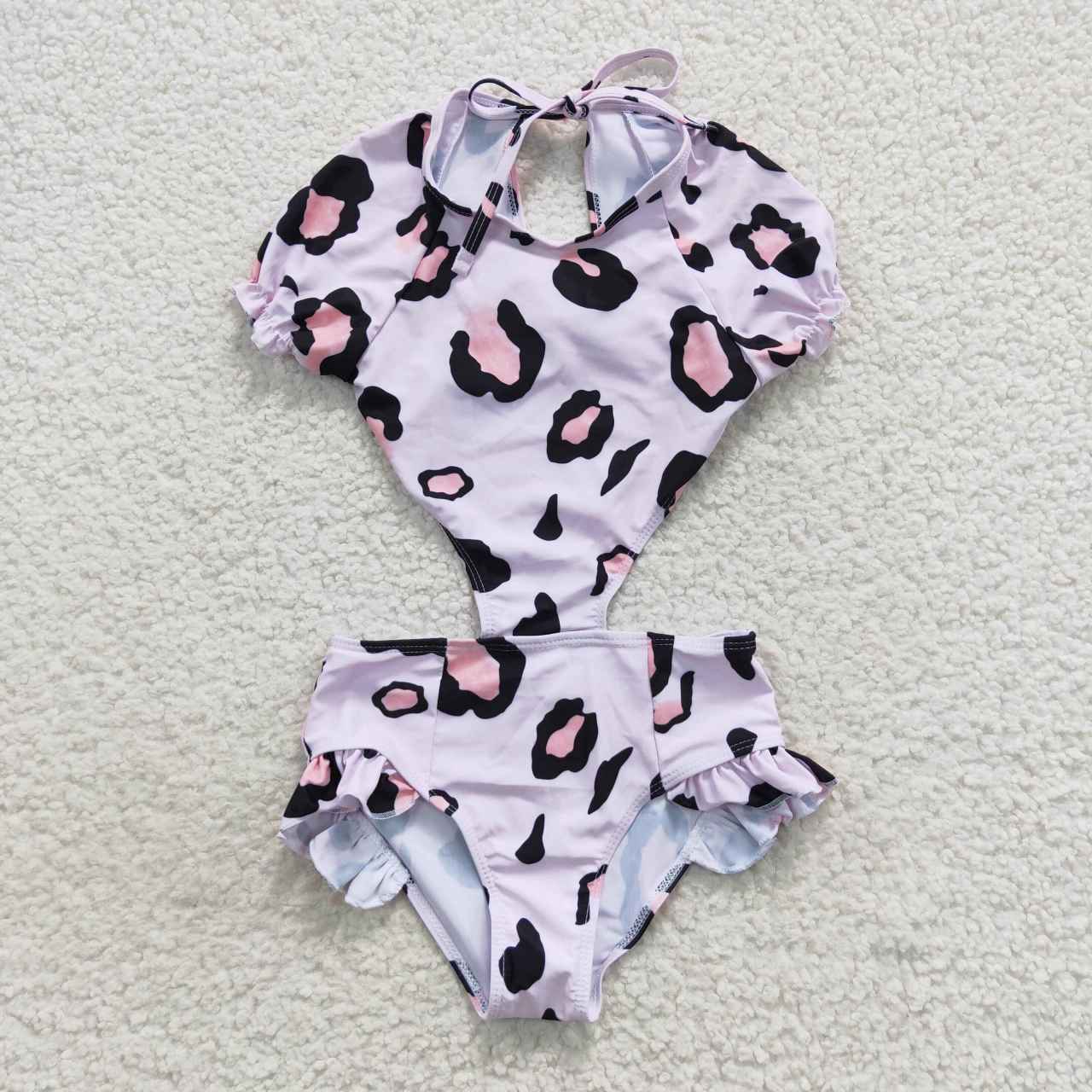 S0152 girls swimwear leopard swim suit 20230808 RTS