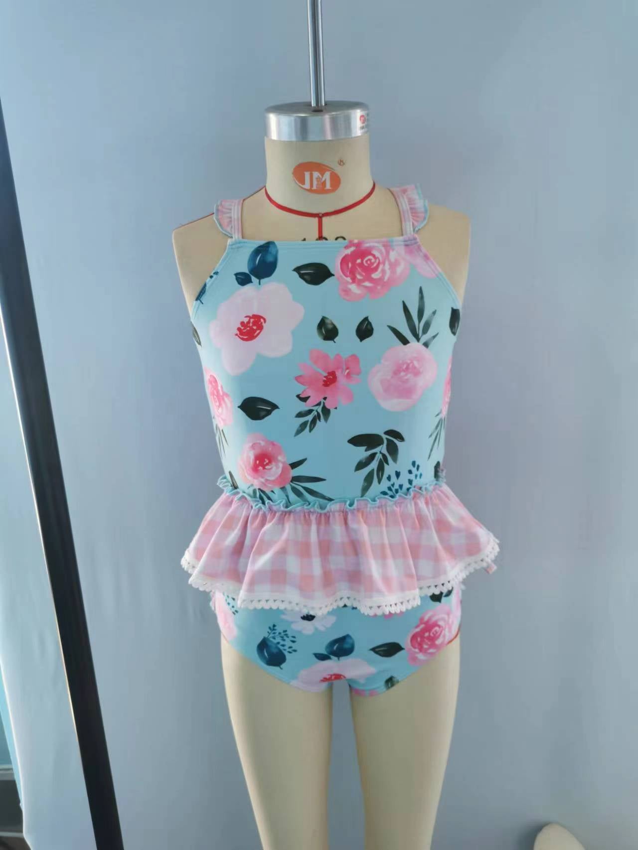 S0160  mermaid short sleeve swimming suit bathing suit 20230727 的副本