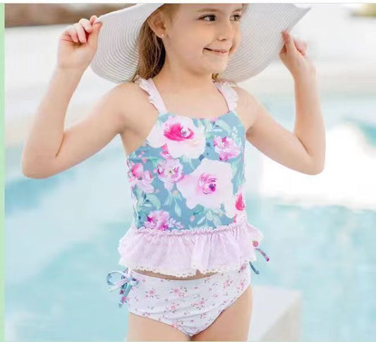 S0161 mermaid short sleeve swimming suit bathing suit 20230727