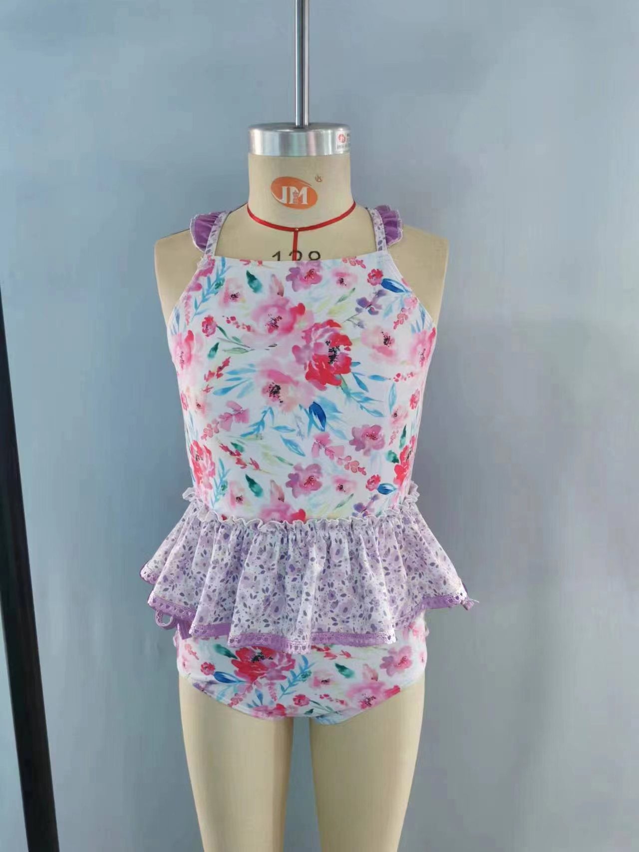 S0161 mermaid short sleeve swimming suit bathing suit 20230727