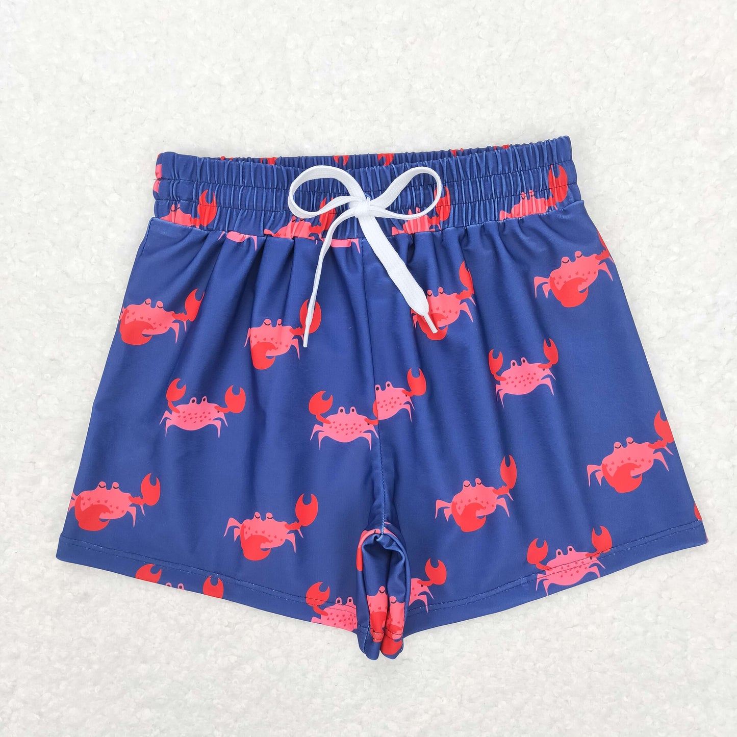 S0170 Western crab print boy swimming trunks shorts 20231130 RTS