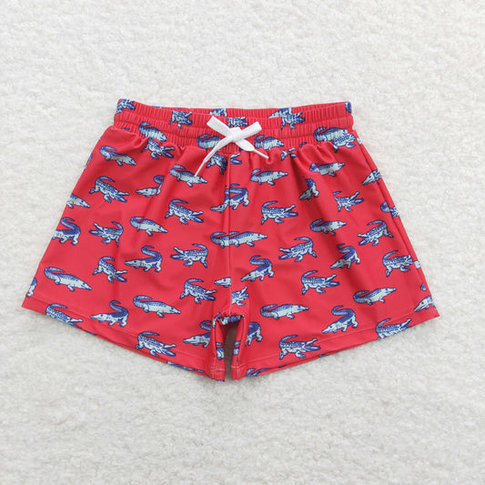 S0175 Western dinosaur boy swimming trunks shorts 202402 RTS