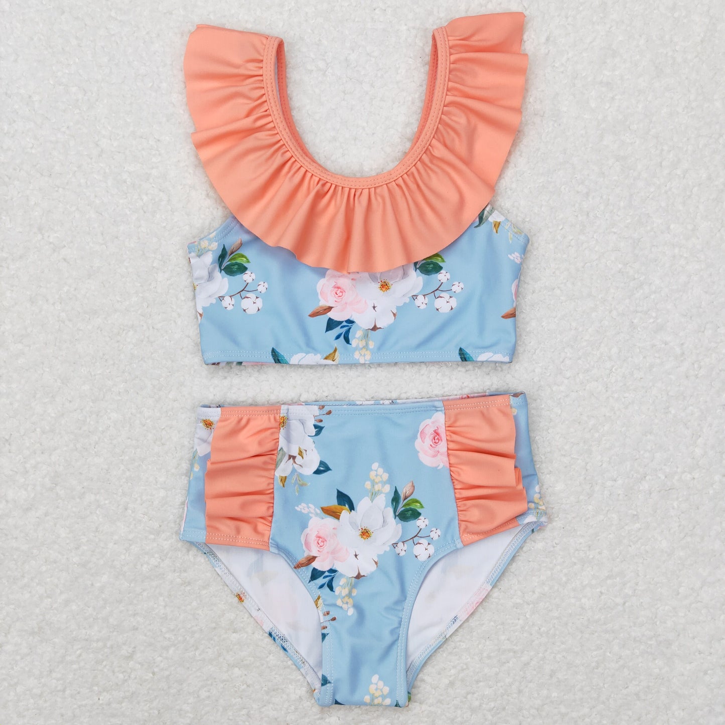 S0179 WESTERN ruffle girl swimwear 20231124 RTS