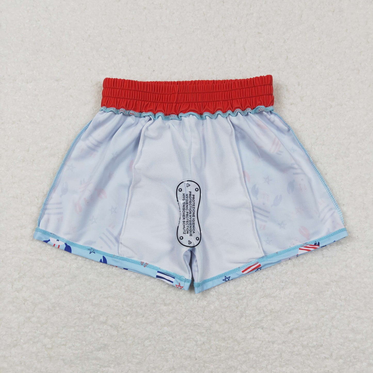 S0187 4th july crab boy swimming trunks shorts 20231204 RTS