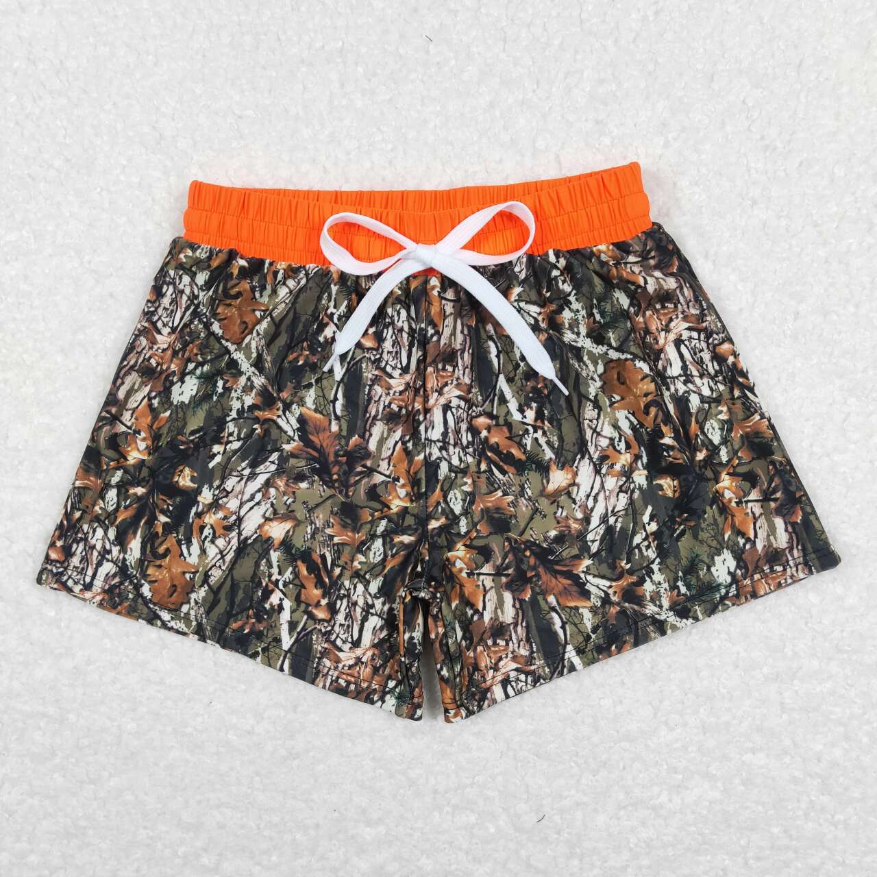 S0195 camo boy orange swimming trunks shorts 202312 RTS