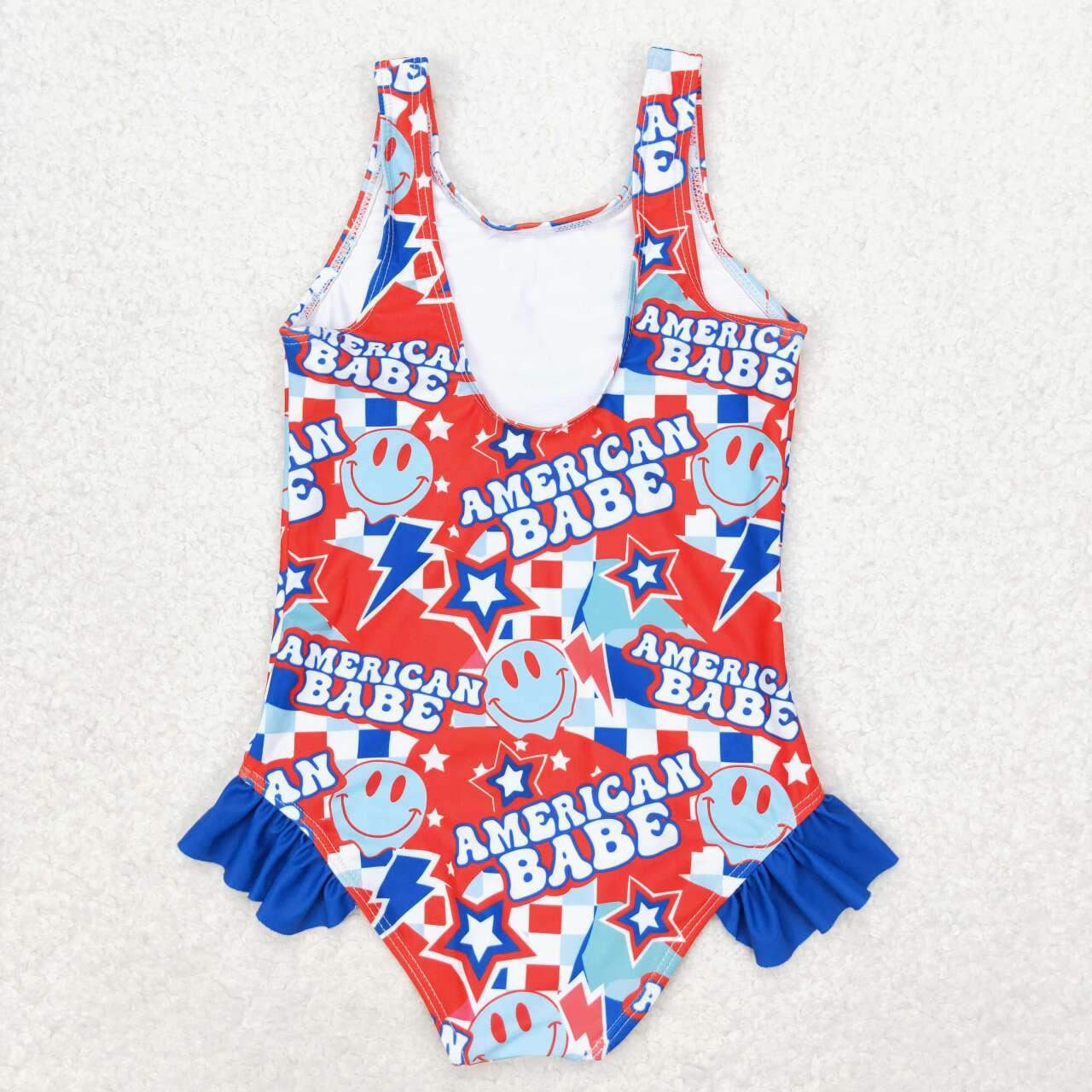 S0214 American babe girl swimming suit bathing suit 202406 rts